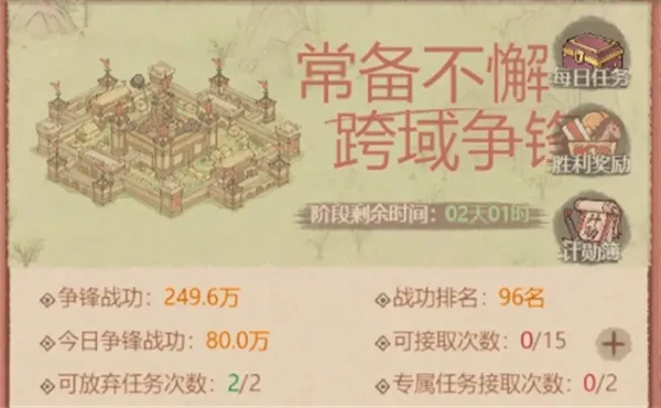 这城有良田跨域争锋低耗玩法