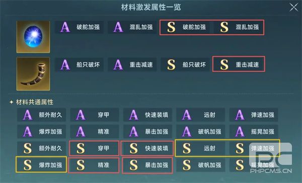 大航海时代传说炮装炼金洗练词缀推荐